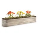 CASTLECREEK Large Oval Galvanized Steel Planter Box - Castlecreek