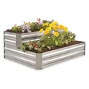 CASTLECREEK Galvanized Steel Stair Planter Box - Castlecreek