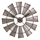 La Crosse Technology 22" Metal Windmill Wall Clock - La Crosse Technology