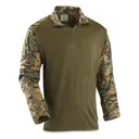 Mil-Tec Men's Warrior Tactical Shirt with Elbow Pads Digital Woodland - Mil-Tec