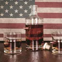 BenShot Classic Whiskey Decanter and Rocks Glass Gift Set - Benshot