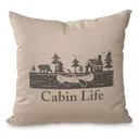 Wooded River Cabin Life Decorative Pillow - Wooded River