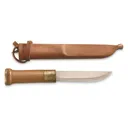 Finnish Military 9" Puukko Knife with Leather Sheath Reproduction - Surplus