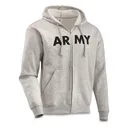 U.S. Army Surplus Full Zip PFU Hooded Sweatshirt New - Us Military