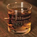 BenShot 2nd Amendment Rocks Glass 11 Ounce - Benshot