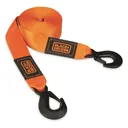 Black & Decker Light-Duty Clip End Tow Strap 9000-lb. Break Strength 20' Long - Black & Decker