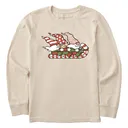 Life Is Good Kid's Gnome Toboggan Ride Crusher Long Sleeve - Life Is Good