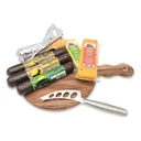 Pearson Ranch Loaded Wild Game and Cheese Assortment with Cutting Board and Knife - Pearson Ranch
