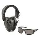 Walker's IKON Carbine Shooting Glasses with Razor Slim Electronic Ear Muffs - Walkers Game Ear