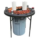 King Kooker Plastic Folding Seafood Serving Table - King Kooker
