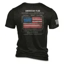 Nine Line Men's American Flag Schematic Short Sleeve Tee - Nine Line Apparel