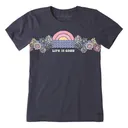 Life is Good Women's Sunrise Water Scene Crusher Short Sleeve - Life Is Good