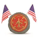 Red Carpet Studios Patriot Garden Stone Fire Department - Red Carpet Studios
