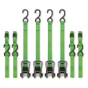 SmartStraps Carbon X 14' 1500-lb. Ratchet Tie Down 4 Pack - Smartstraps