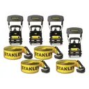 Stanley Heavy Duty 1.5"w. x 16'l. Ratchet Strap 4 Pack - Stanley