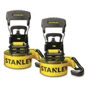Stanley Heavy Duty 1.5" x 16' Ratchet Strap 2 Pack - Stanley