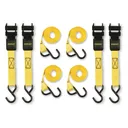 Stanley 1" x 10' Ratchet Straps 4 Pack - Stanley