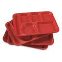 U.S. Military Surplus 6 Compartment Mess Trays 4 Pack Like New - 