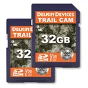 Delkin Devices Trail Cam UHS-I SD Memory Cards 32GB 2 Pack - Delkin