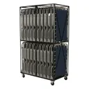 Blantex XB-1 Foldable Economy Steel Cots with Cart 20 Pack - Blantex