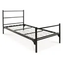 Blantex MIL125SQ U.S. Military Bunkable Single Bed 1.25 Square Posts - Blantex