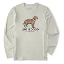 Life is Good Men's Stay True Dog Long-Sleeve Crusher Tee - Life Is Good
