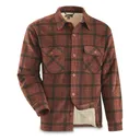 Guide Gear Plaid Sherpa Lined Fleece CPO Shirt Jacket - Guide Gear