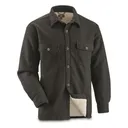 Guide Gear Solid Sherpa-Lined Fleece CPO Shirt Jacket - Guide Gear