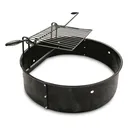 Yard Tuff 36" Steel Fire Ring with Grate - Yard Tuff