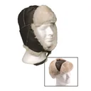 Mil-Tec USAF B3 Leather Fur Pilot Hat - Mil-Tec