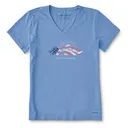 Life Is Good Women's Relaxed V-Neck Crusher Lite T-Shirt - Life Is Good