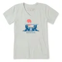 Life Is Good Women's Clean Docktails V-neck Crusher Lite T-Shirt - Life Is Good