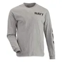U.S. Navy Surplus Long Sleeve Crew T-Shirt New - Sportsman's Guide