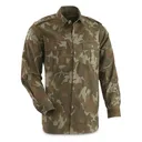Romanian Military Surplus Woodland Camo Long Sleeve Field Shirt New - Sportsman's Guide