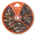 Eagle Claw Rubber Core Sinkers Assorted Sizes 25 Pieces - Eagle Claw