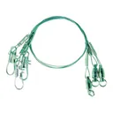 Eagle Claw 6" Steel Leaders with Ball Bearing Swivel 3 Pack - Eagle Claw