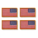 U.S. Military Surplus Reverse American Flag Patch with Hook-and-Loop Backing 4 Pack New - Fire Force