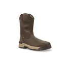 KEEN Utility Men's Flatland Waterproof Safety Toe Pull On Work Boots - Keen Utility