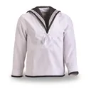 Portuguese Military Surplus Navy Middy Shirt with Scarf New - Sportsman's Guide