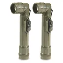 Italian Municipal Surplus Anglehead Flashlights 2 Pack New - 