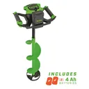 ION Alpha Pro 8" 40V Lithium-Ion Electric Ice Auger with 2 Batteries - Ion