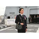 French Military Surplus Navy Leather Purse New - 