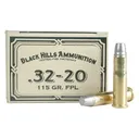 BLACK HILLS 32-20 115Gr Cowboy Action FPL 50rd - Black Hills