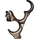 TRUBALL ARCHERY Honey Badger Claw Flex 3Finger Quick Slvr Brass Sm - Tru Ball Archery