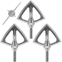 SIK BROADHEADS F4 1-3/8" 4 Blade Silver - Sik