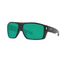 COSTA Diego - Green Mirror 580G / Matte Black Sunglasses - Costa