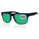 COSTA Spearo 580G Green Mirror Polarized Sunglasses | Black Shiny Tortoise Frames - Costa