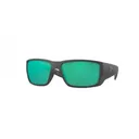 COSTA Blackfin Pro Green Mirror 580G Polarized Sunglasses | Matte Black Frames - Costa