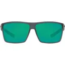COSTA Rincon 580G Green Mirror Polarized Sunglasses | Matte Smoke Crystal Frame - Costa Del Mar