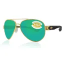 COSTA South Point 580P Green Mirror Polarized Sunglasses | Gold Frame - Costa